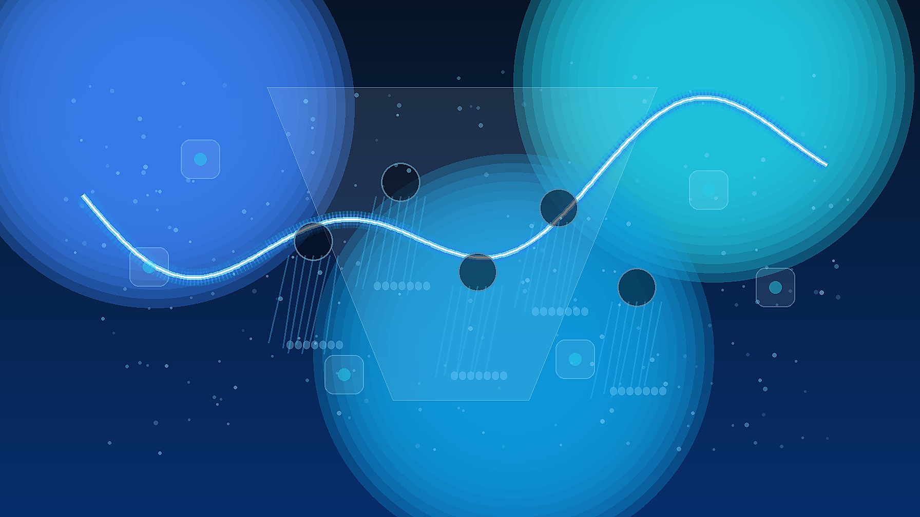 Illustration abstraite d'un flux de clics PPC qui fuit entre une annonce et une page de conversion