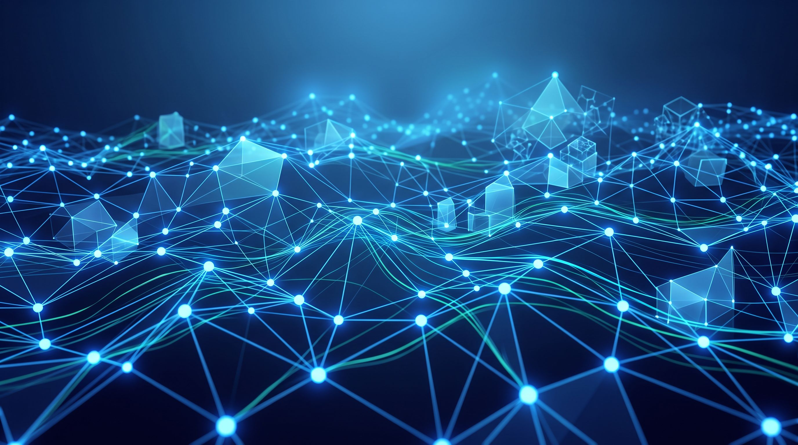 Réseau de données interconnecté représentant le tracking unifié Google Tag et Tag Manager