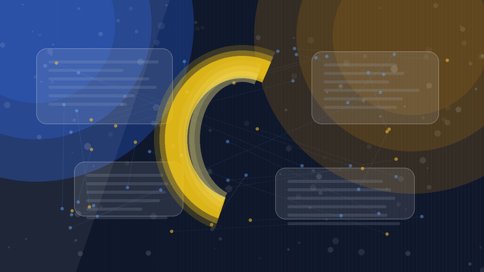 Illustration abstraite de Smart Bidding, des budgets Google Ads et des objectifs CPA ROAS sans texte ni logo