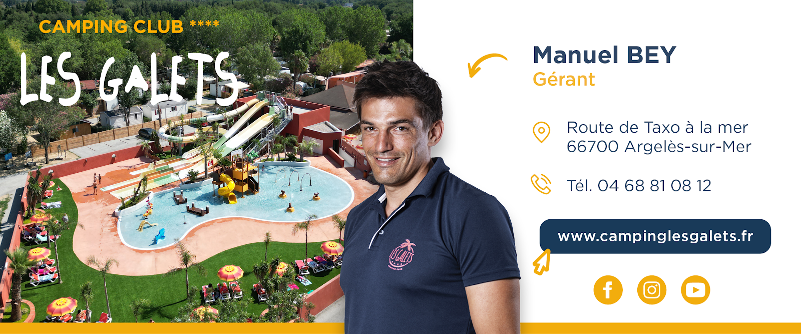 Camping Club Les Galets - Manuel Bey Gérant